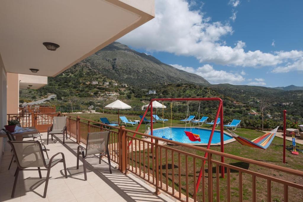 Triopetra Luxury Villas Fournou Lago Værelse billede